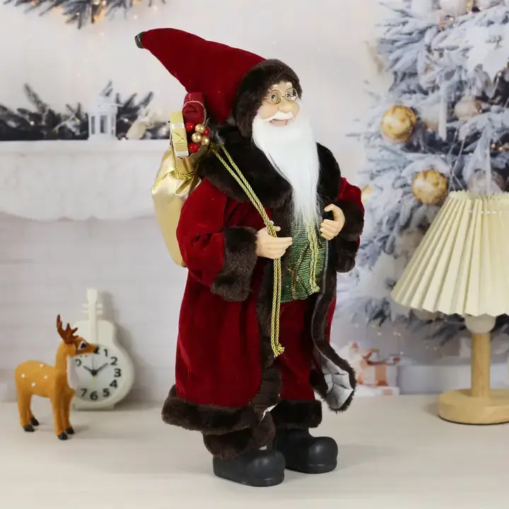 SINT - Wholesale Christmas Decoration - SINT 18 Inch Christmas Standing Santa Claus Doll Statue Figurine Ornament31
