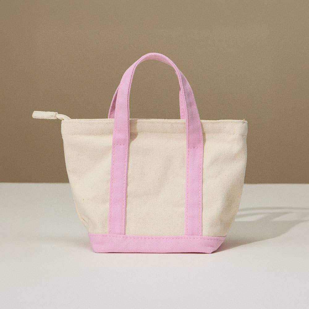 Sensibling Corp. - Wholesale Tote Bag - Women's - Mini Multi Purpose Compact Canvas Tote Bag
11