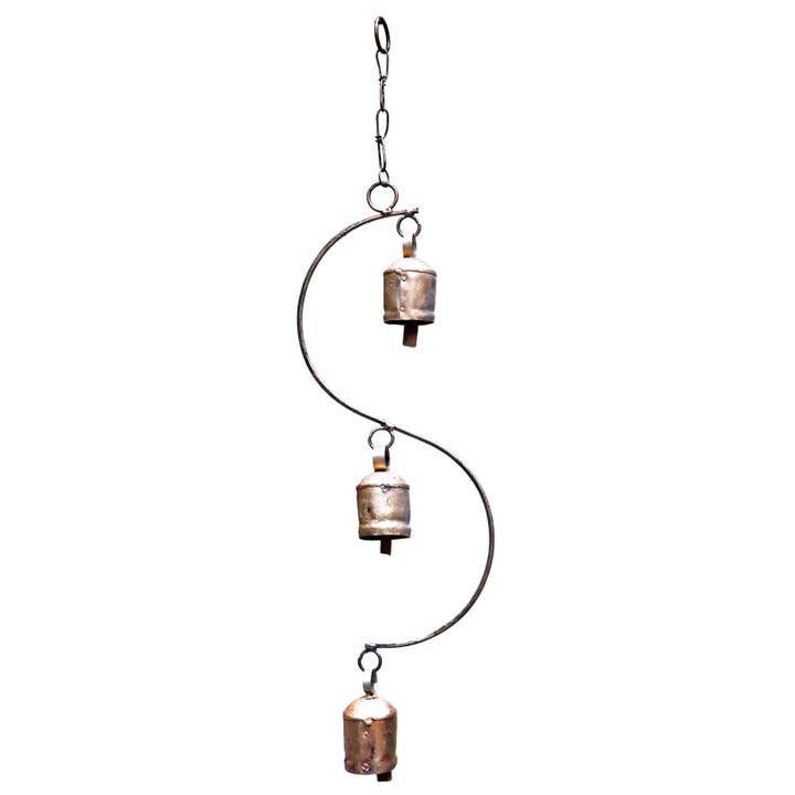Iron Bell Chimes - Curved 5"x18" for wholesale by Jafsons International