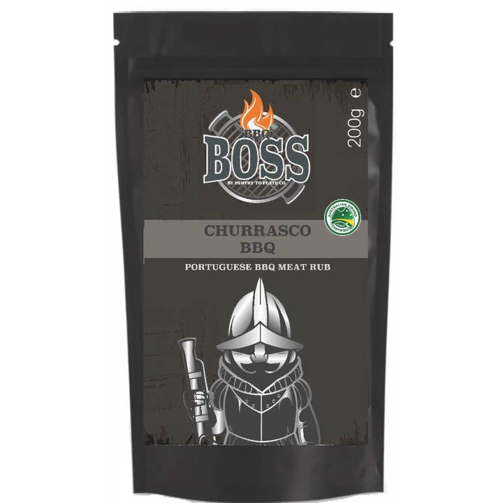 BBQ BOSS Churrasco BBQ Meat Rub Pouch for wholesale by Pantry To Plate Co