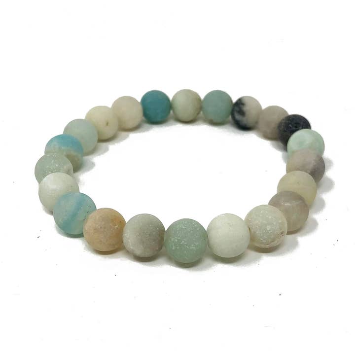 Seafoam Amazonite Stone Bracelet for wholesale by Jade Canyon