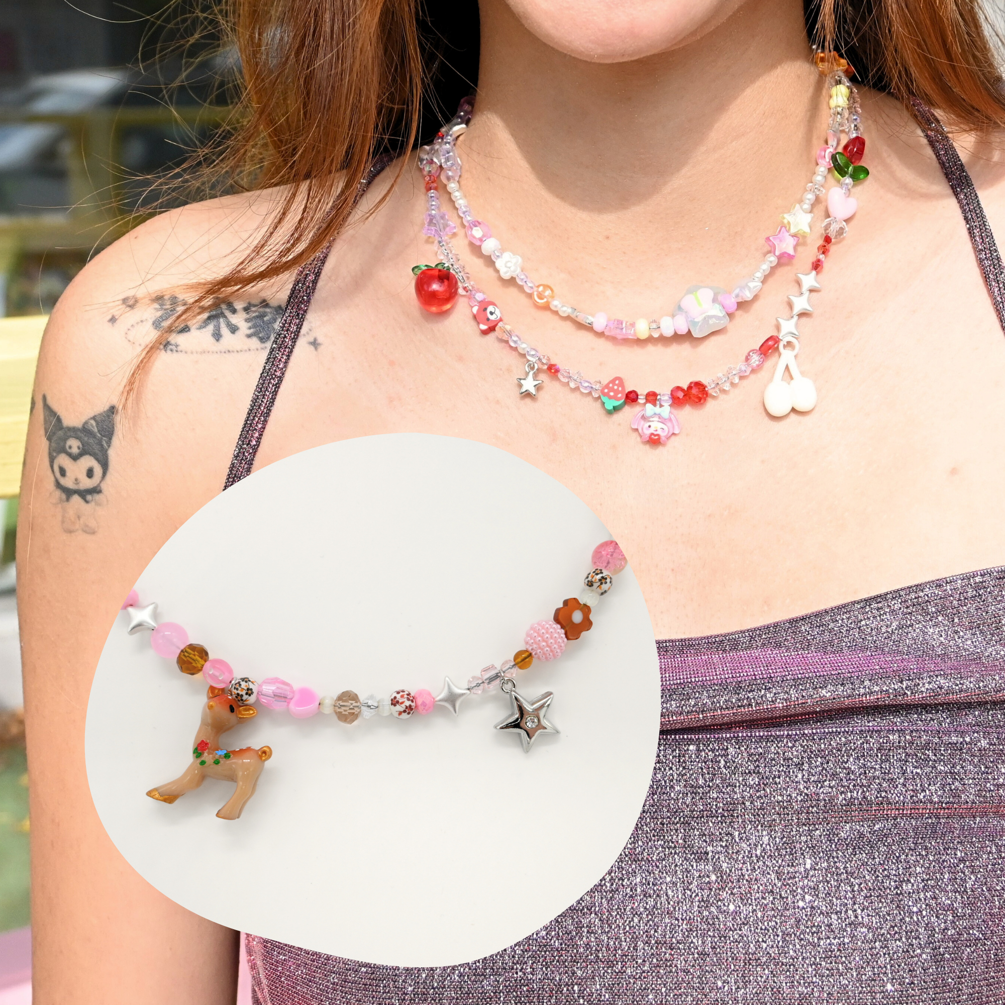 Riley Grae - Wholesale Jewelry - Men's - Beaded Charm Necklace1