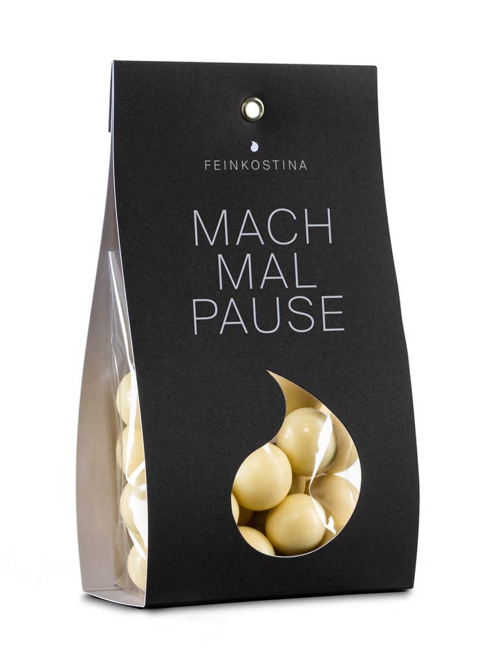 Take a break - hazelnut dragees with white chocolate for wholesale by Feinkostina