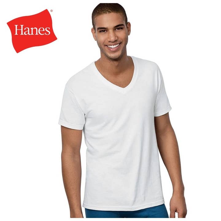 Infinite Basics – Großhandel Tanktop – Herren – 6er-Pack Hanes Herren ComfortSoft 100% Baumwolle Etikettloses Unterhemd - Tank, V-Ausschnitt, Rundhals3