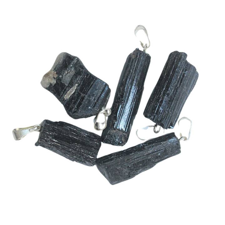 Pendant - Raw Black Tourmaline for wholesale by Earths Elements Wholesale