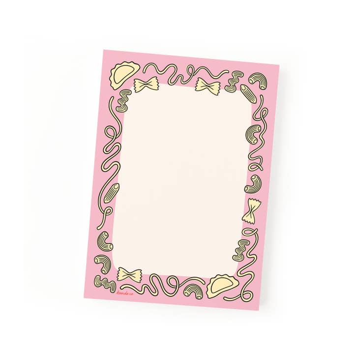 K+S Design Co. | KANDS.CO - Wholesale Notepad - Pasta Notepad
