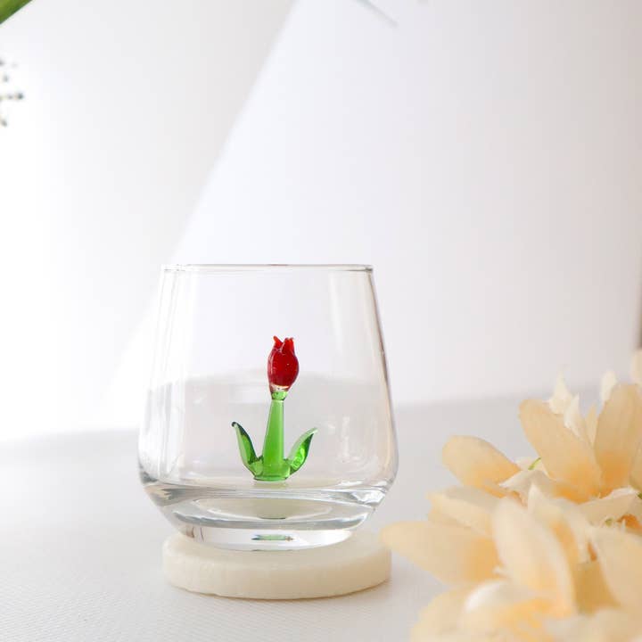 Adamodart – Großhandel Schnapsgläser – Tulpen-Schnapsglas-Set, florales Hochzeitsglas, Glaswaren