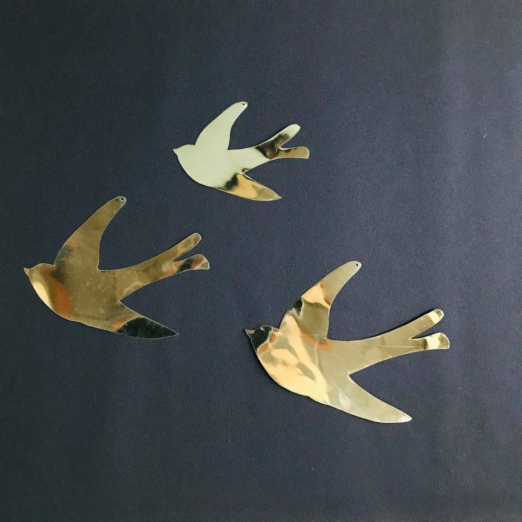 Mikwi - Wholesale Wall Accent - Swallow golden metal - MOROCCAN BRASS WALL DECORATION6