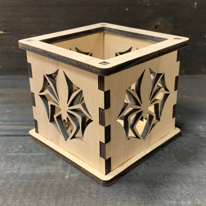Spider Flake - Tea Light Holder for wholesale by Etch Pros
