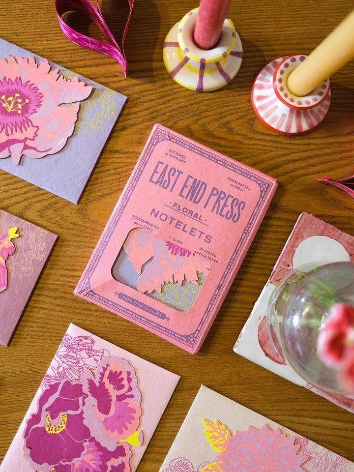 FLORAL NOTECARD SET for wholesale by East End Press