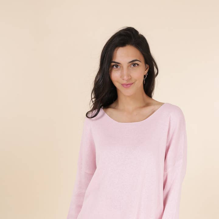 NAÏS PARIS - Wholesale Knit Sweater - Women's - SHORT ROUND NECK SWEATER1