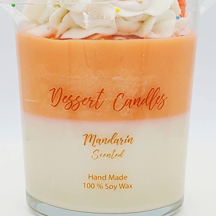 Dessert Candles – Velas de decoração por atacado – Vela de sobremesa mandarina 12 oz (340 g)3