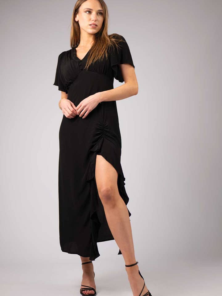 LEANA lange jurk voor wholesale door Zibi London