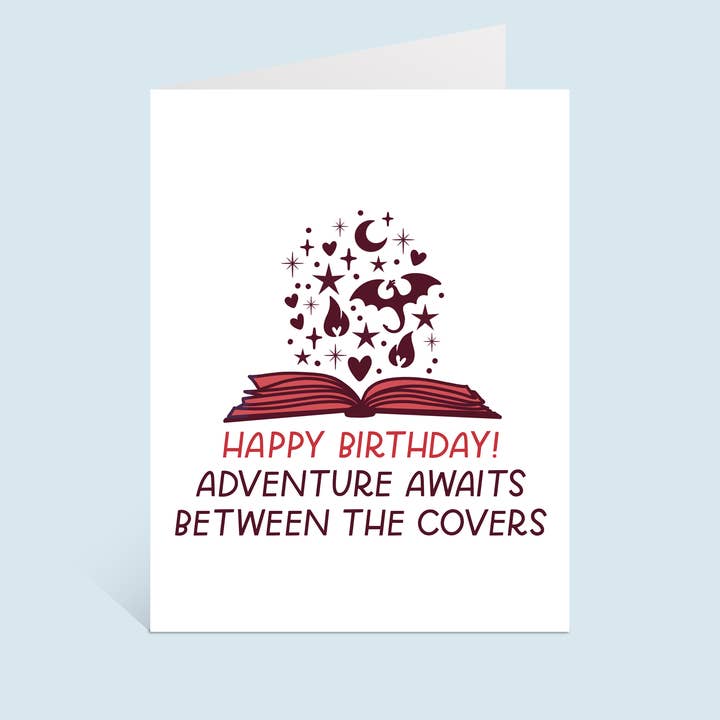 Just Follow Your Art - Wholesale Birthday Card - Between The Covers Funny Book Birthday Card, Romance Reader