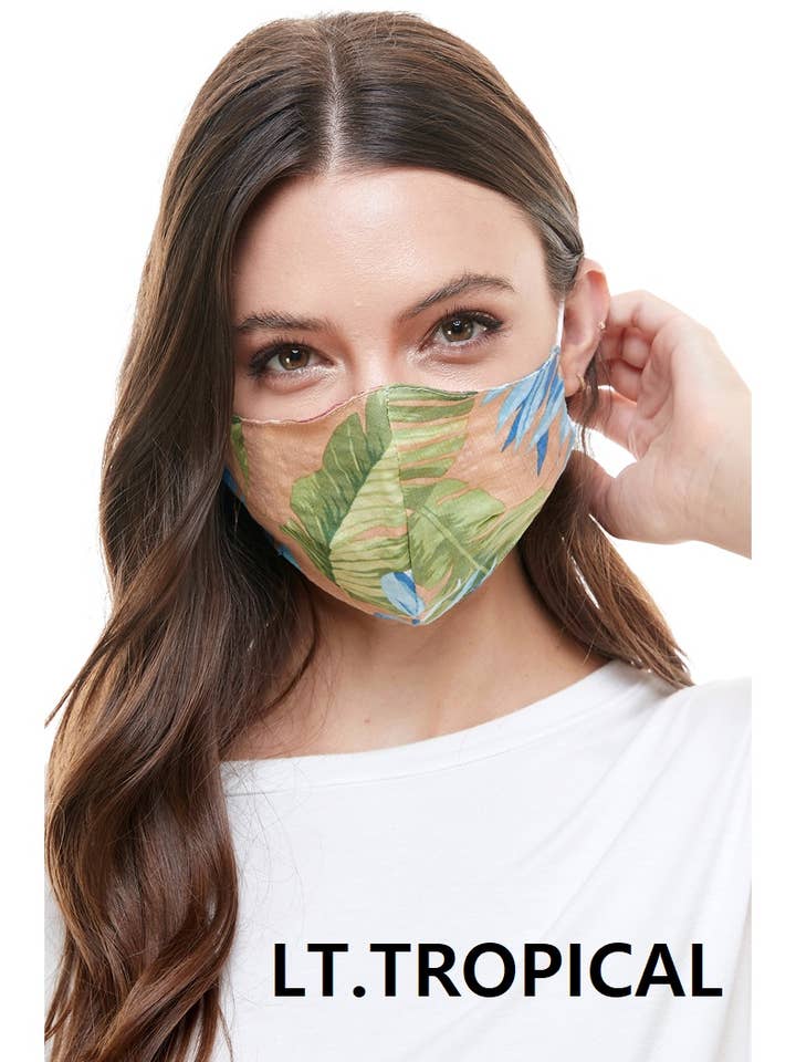 USA made Fashion reversible reusable woven cloth mask for wholesale by MILEY + MOLLY