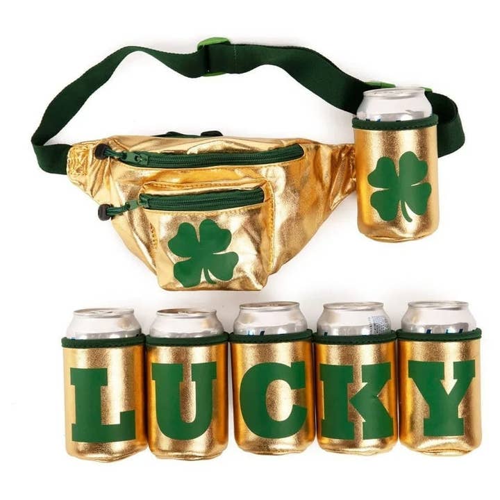 Lucky Drink Holder Gold St. Patrick's Day Fanny Pack and other Purchase Wholesale 777 lucky beer. Free Returns & Net 60 Terms on Faire trending on Faire.