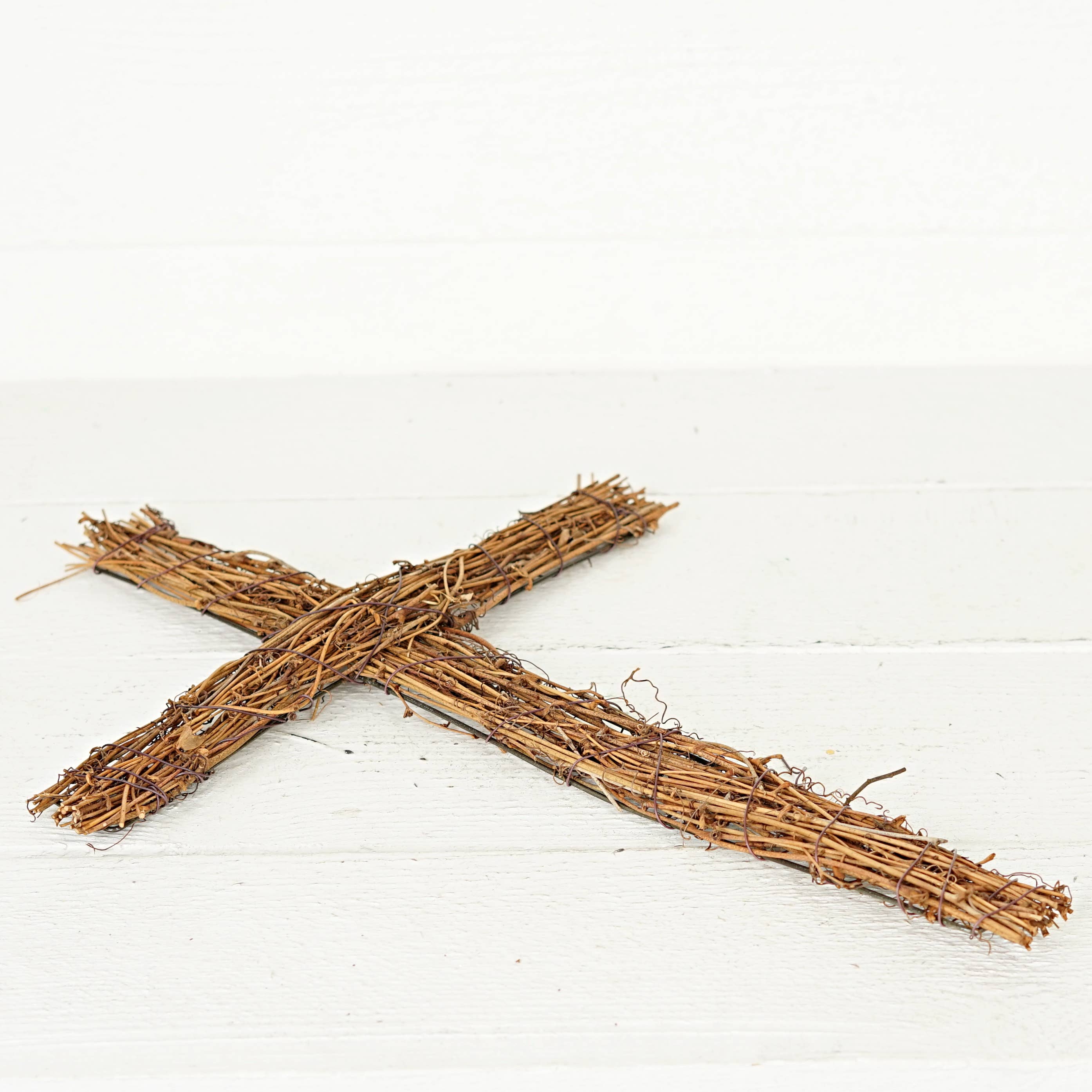 Impressive Enterprises, Inc. - Wholesale Wall Cross - 570396- Rattan twig cross- 18in x 12in natural4