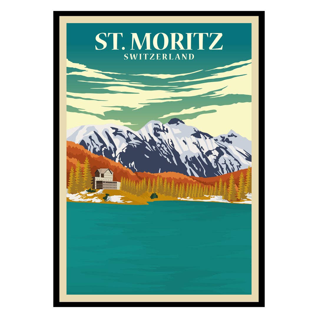 Places of Art - Wholesale Poster - St Moritz Switzerland Poster0