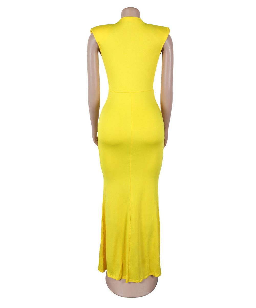 Aria Romance - Wholesale Formele jurk - Dames - Mouwloze Bodycon Midi Jurk8