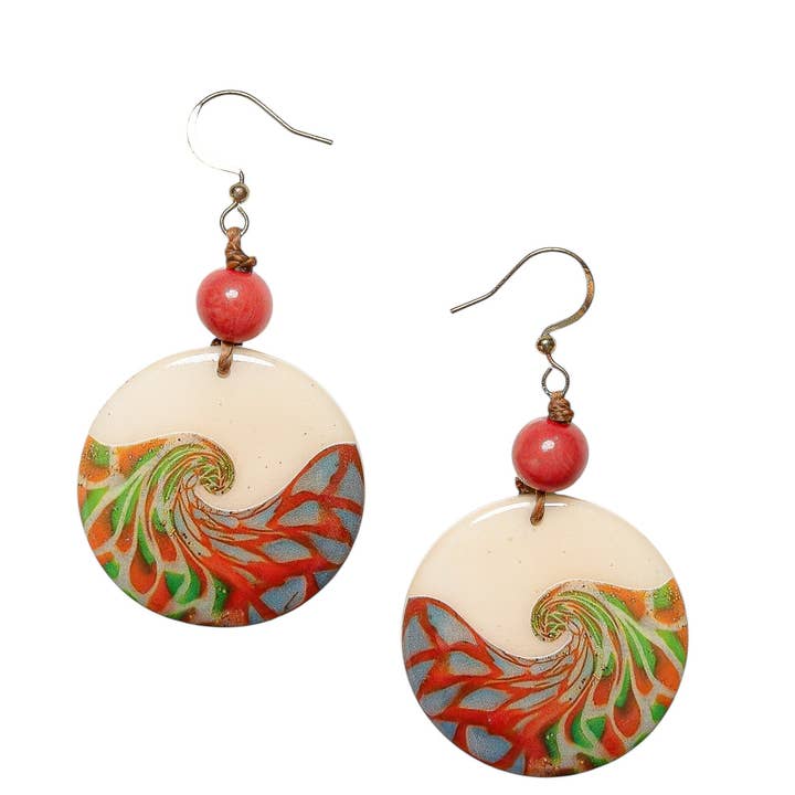 Mauren Earrings for wholesale by Organic Tagua Jewelry
