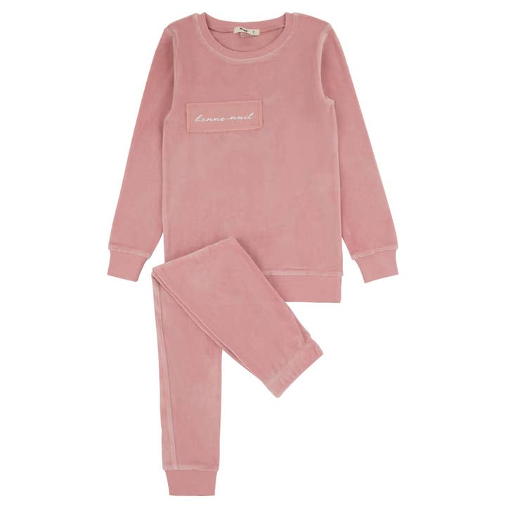 Velour Patch Loungewear Set for wholesale by Noggi Wear