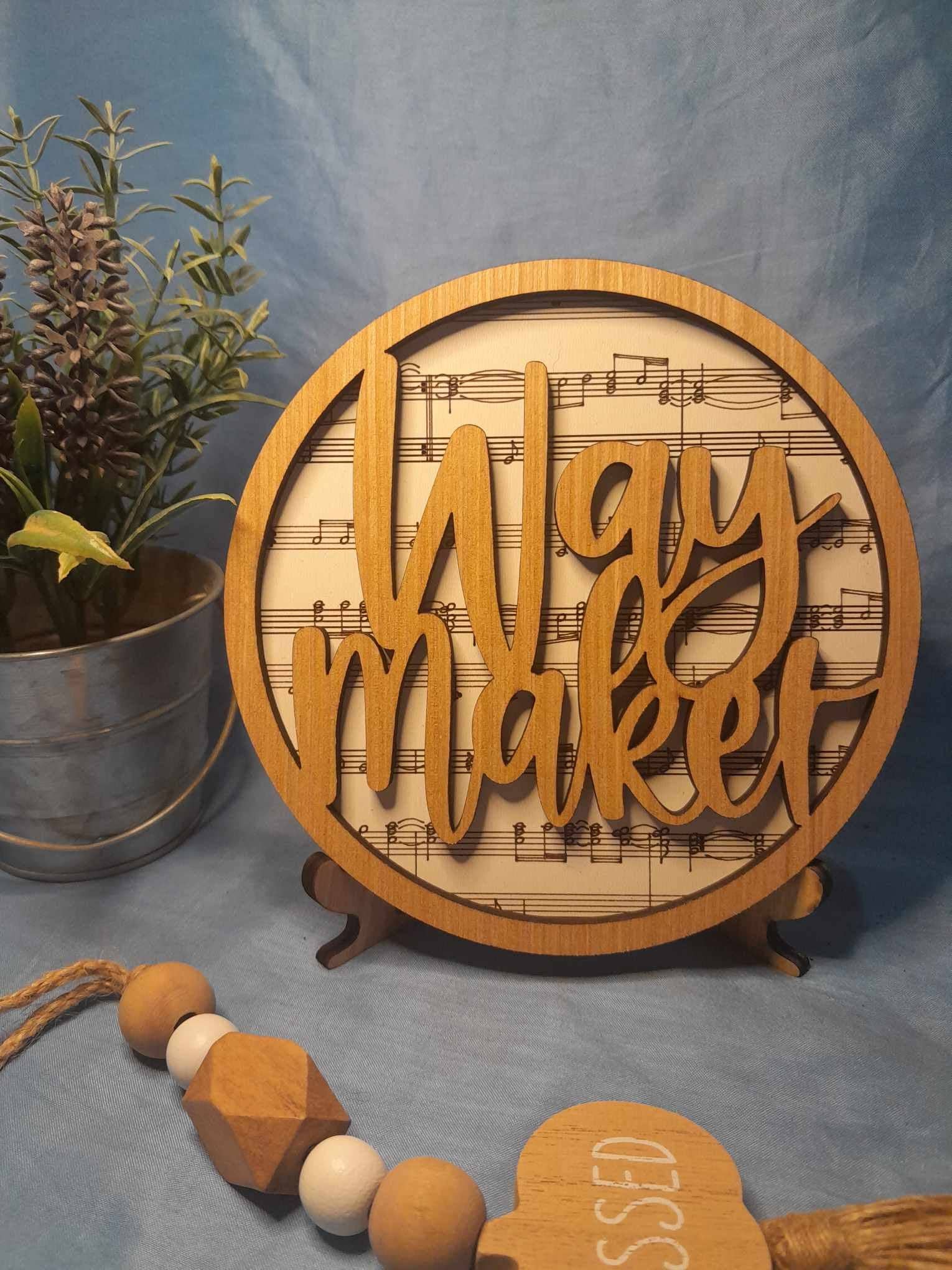 Heartland Decor - Wholesale Sign - Lyric Round Signs with stand, 15 songs to choose from14