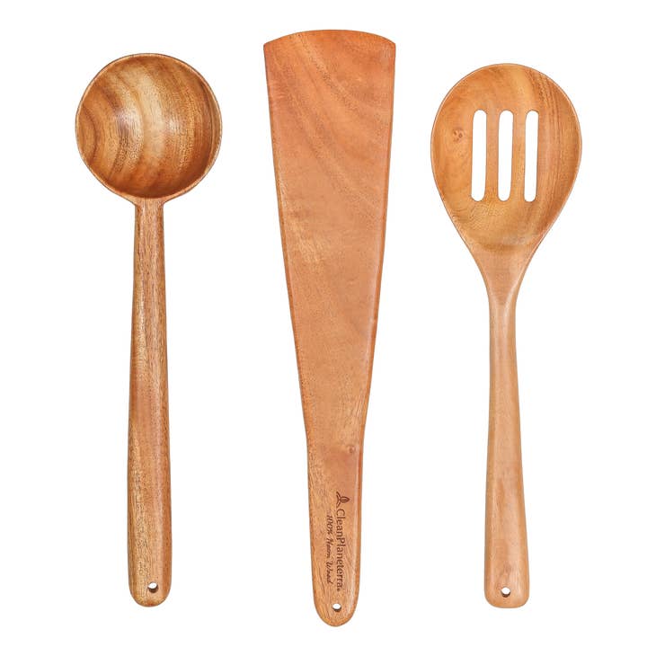 Pure Neem Wood Kitchen Utensils - Set of 3
for wholesale by Brush With Bamboo