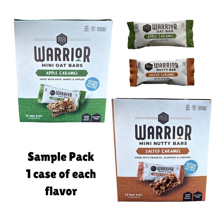 BeeFree LLC. - Wholesale Snack Bar - Gluten Free Individually Wrapped Mini Bar Sampler Pack