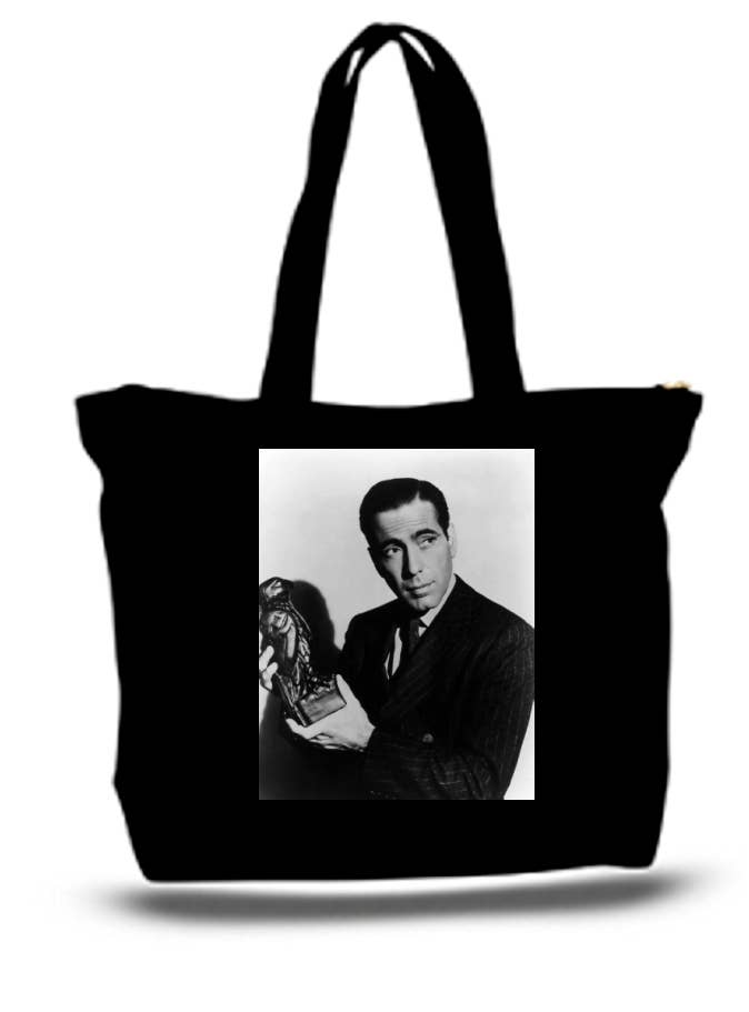 BMS BIZ - Wholesale Tote Bag - Unisex - Bogart, Humphrey Maltese Falcon Large Tote Grocery & Stuff0