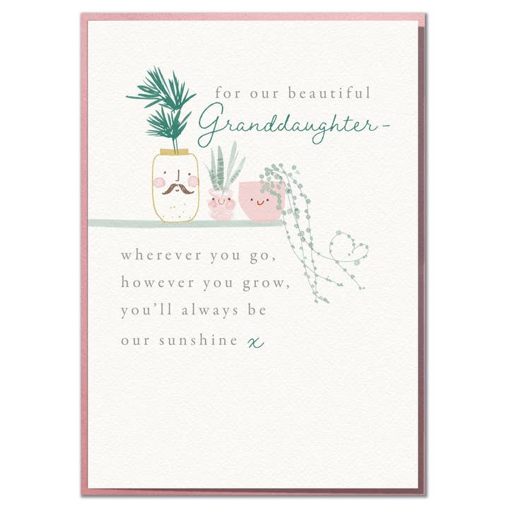 You'll Always Be Our Sunshine. Gorgeous Granddaughter for wholesale by Mungo And Shoddy