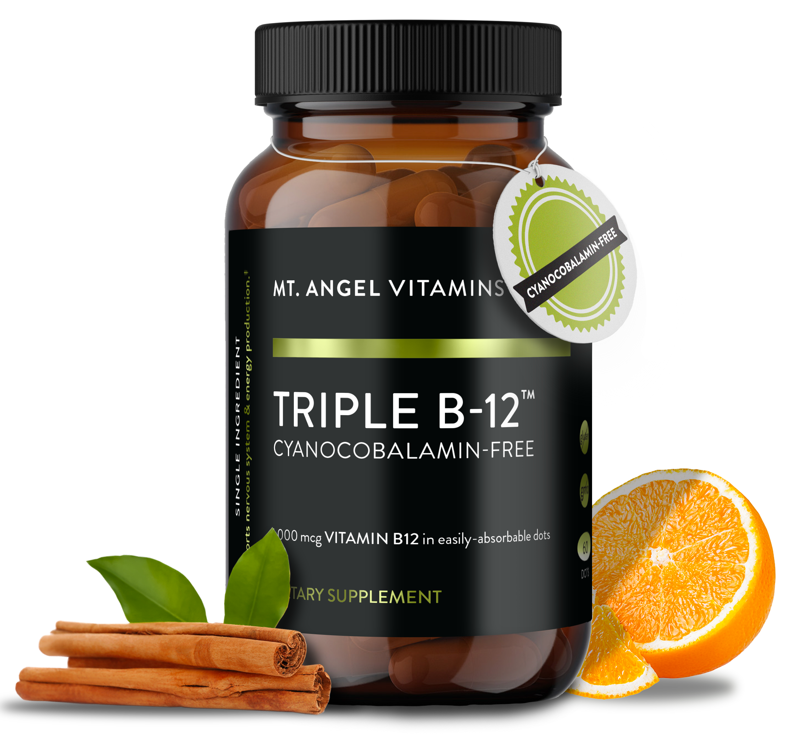 Mt. Angel Vitamins - Wholesale Oral Supplement/Vitamin - Mt. Angel Vitamins' Triple B-12 Dots - 60 Dots0