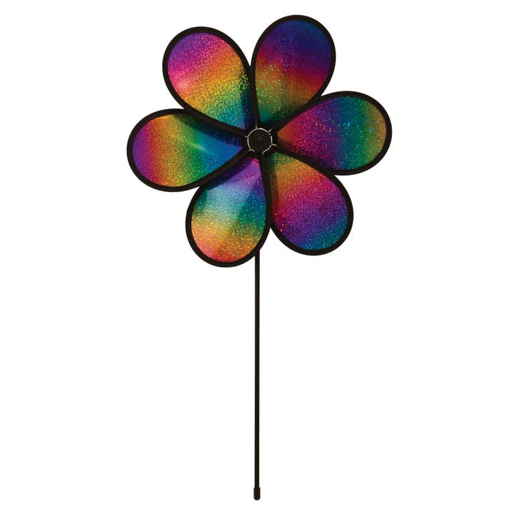 12" Rainbow Whirl Flower Spinner for wholesale by In the Breeze, LLC.