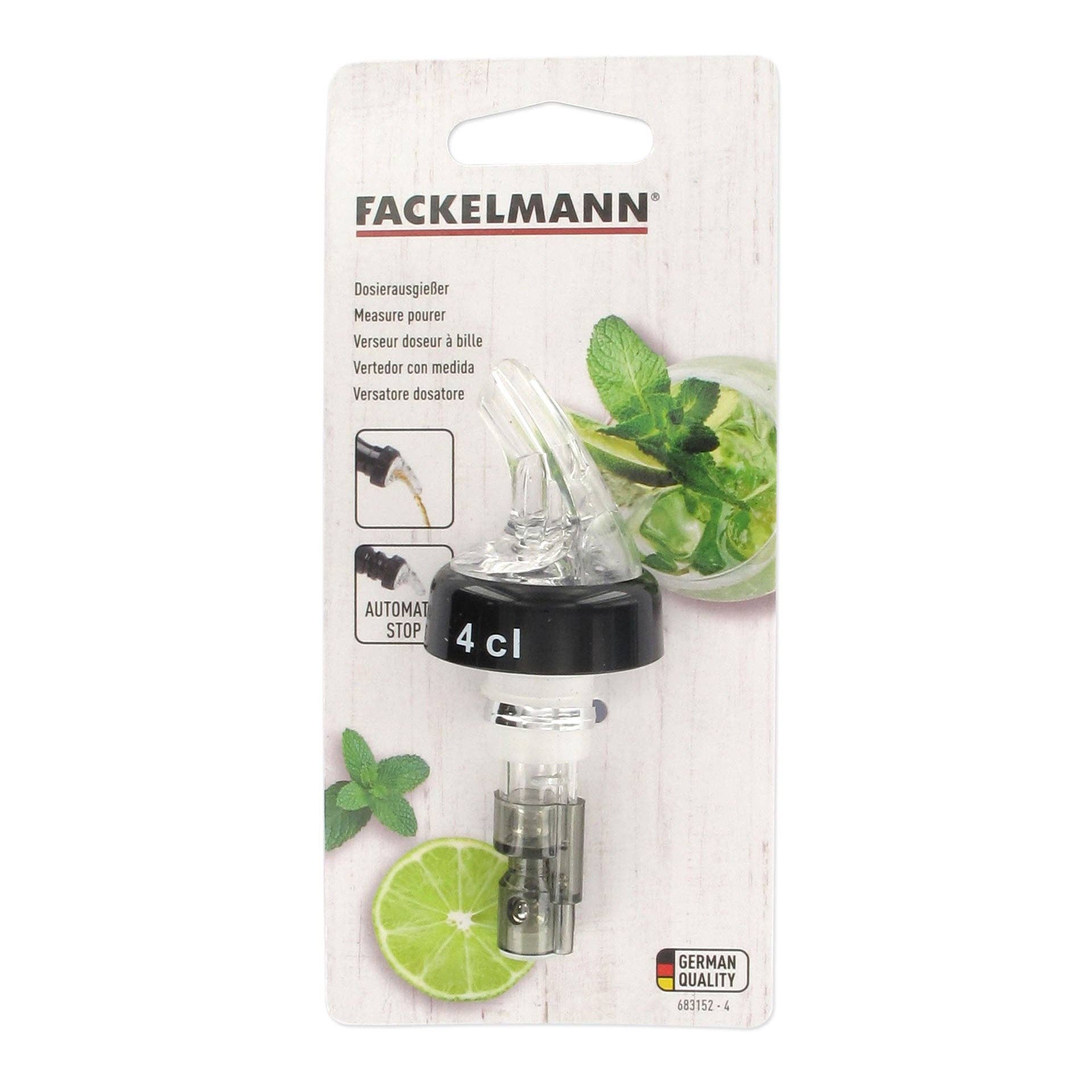 Fackelmann - Wholesale Wine Stopper - Fackelmann 4 cl roll-on alcohol pouring spout1