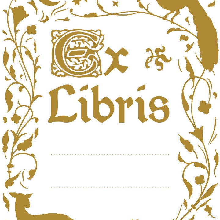 Fleur & Fable - Wholesale Book Plate - Midnight forest bookplates0