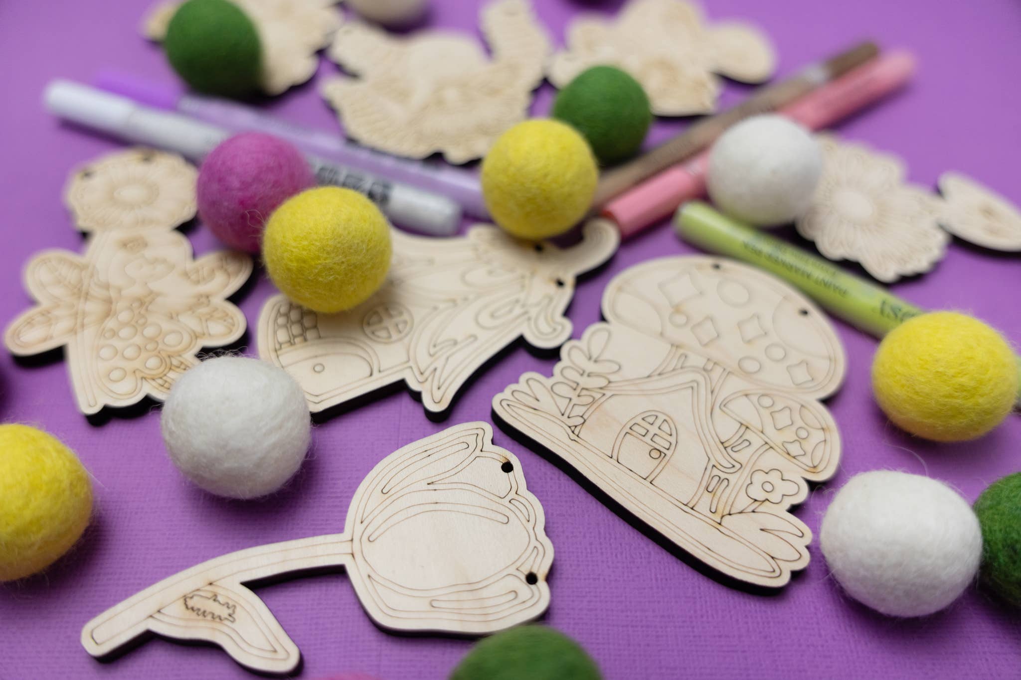 The Woodsy Craft Co. - Wholesale DIY Craft Kit - DIY Craft Kit - Fairy Garden Garland Kit6