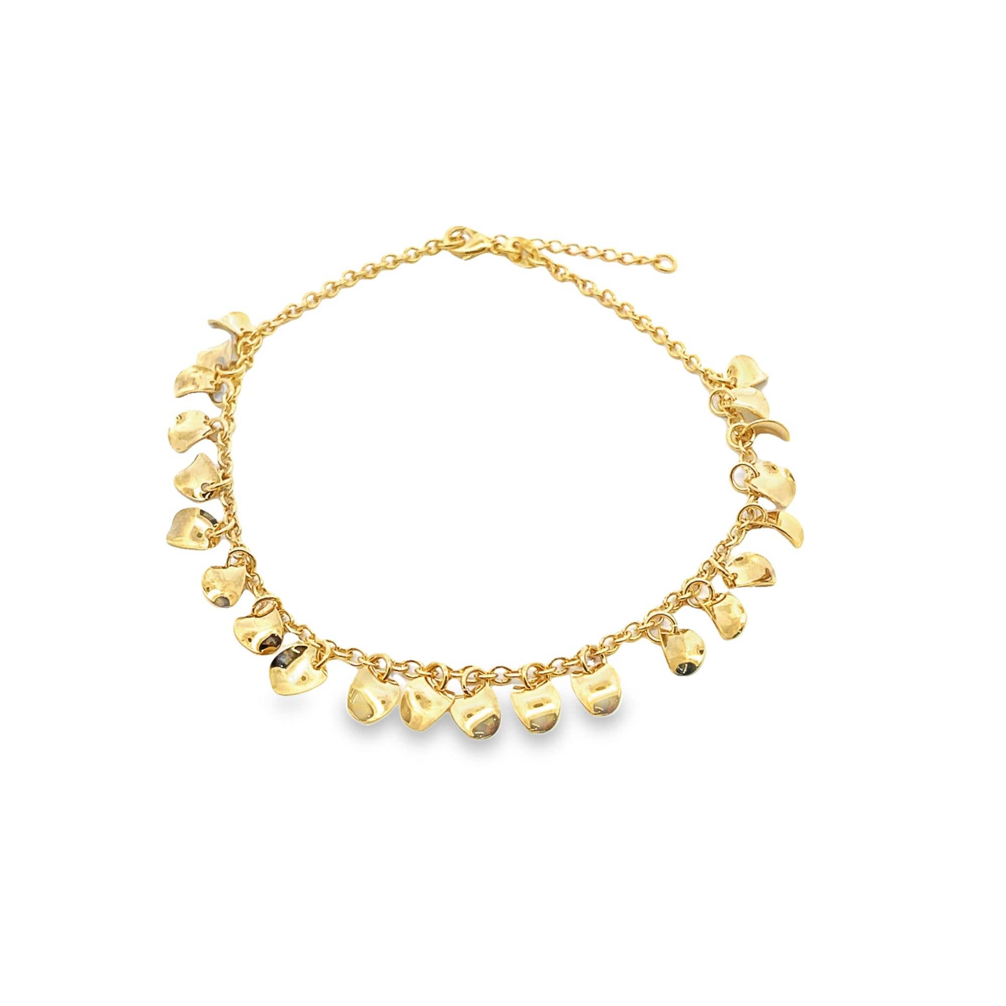 MIA Jewelry - Wholesale Anklet - 18K Gold Filled Charm Anklet (E111)