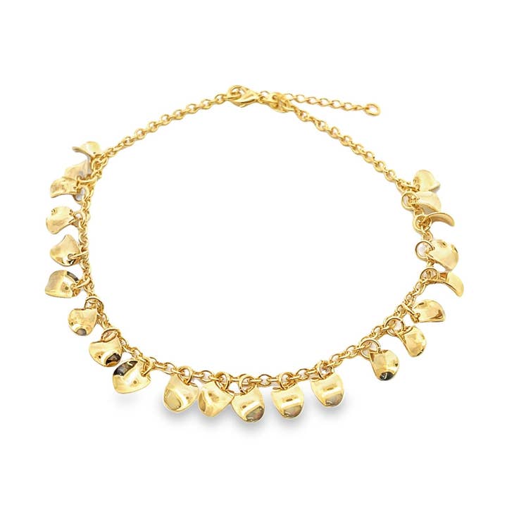MIA Jewelry - Wholesale Anklet - 18K Gold Filled Charm Anklet (E111)0