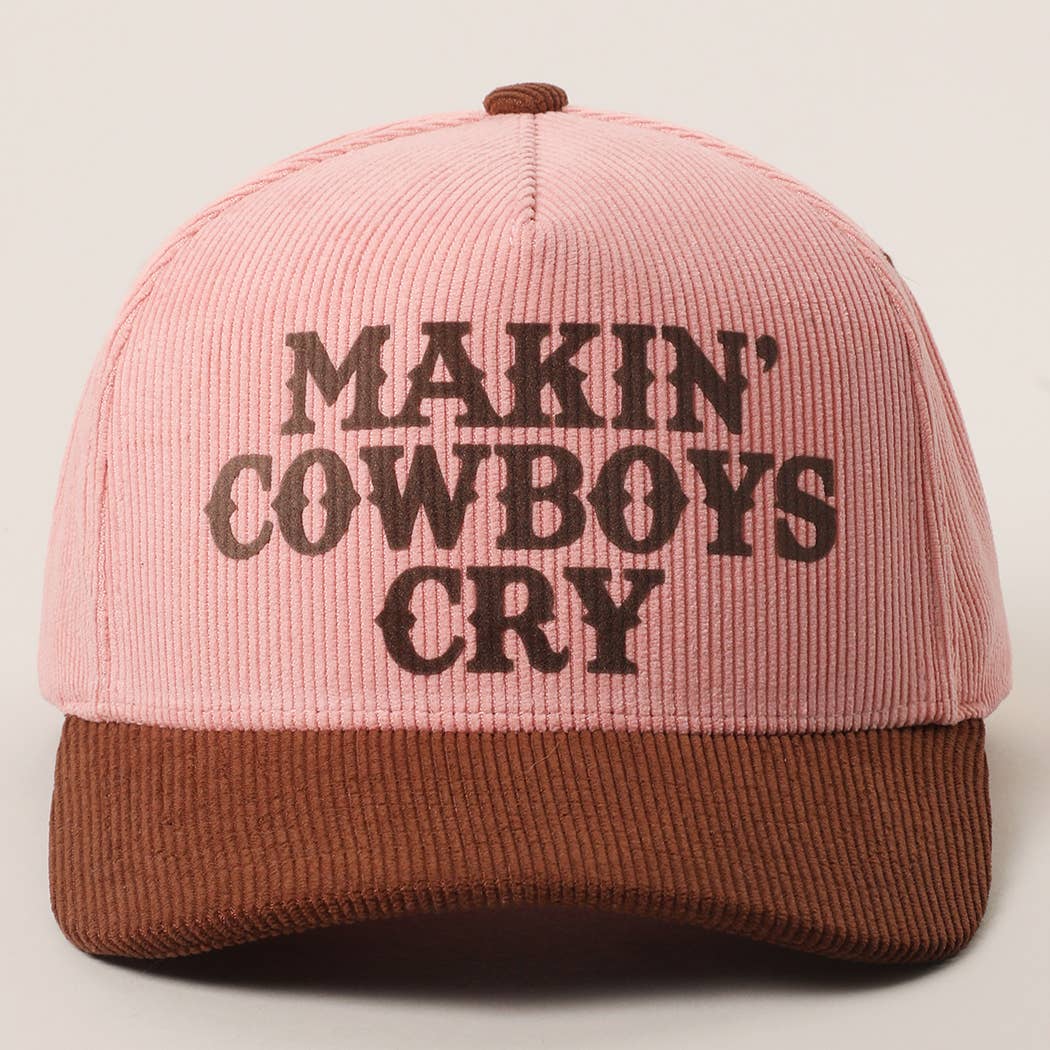 Fashion City - Wholesale Truckerpet - Dames - MAKIN' COWBOYS CRY Corduroy Trucker Pet3