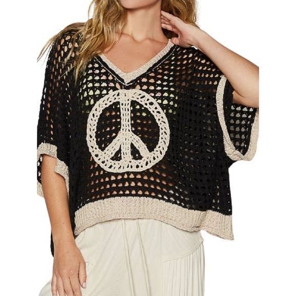 V Neck Sleeveless Cotton Sweater Peaceful Colorful and Relax for wholesale by Blue Bunny Inc