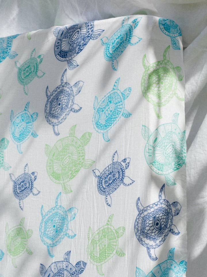 Honu Crib Sheet for wholesale by Kahakai Kids Collection