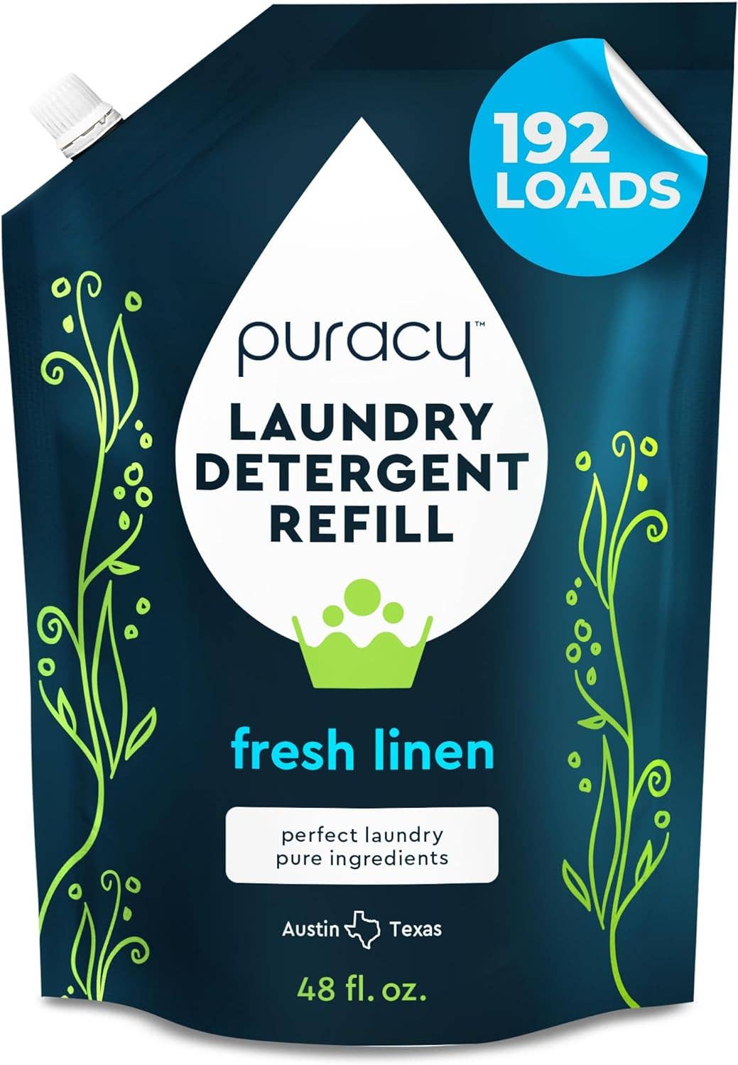 Puracy - Wholesale Laundry Detergent Powder/Pods - Puracy Natural Laundry Detergent 48oz Refill (concentrate)1