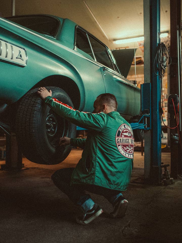 Giacca da corsa «Garage Built» per la vendita all'ingrosso da parte di KING KEROSIN