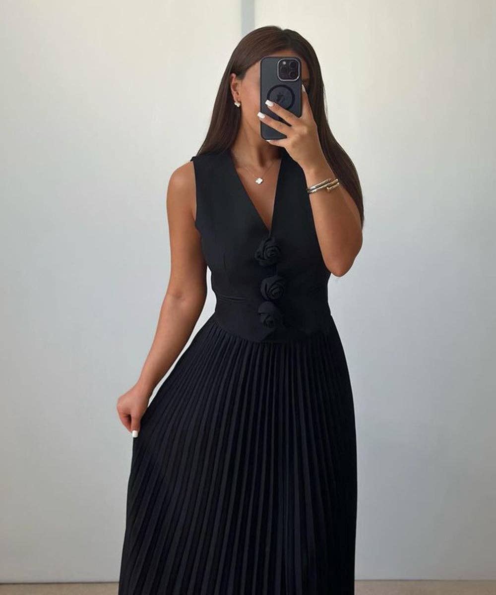 Aria Romance – Großhandel Set aus Oberteil und Rock – Damen – Zweiteiliges Set mit plissierten Ärmeln und Lagenlook17