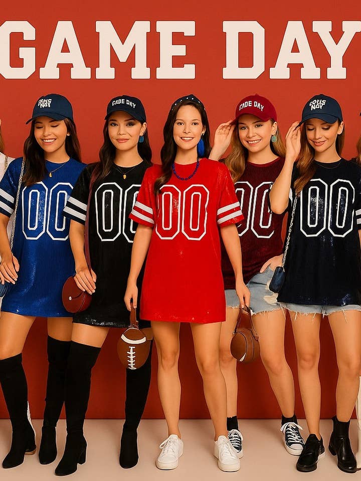 Sequin Game Day Oversized Dres 2 for wholesale by TIMING