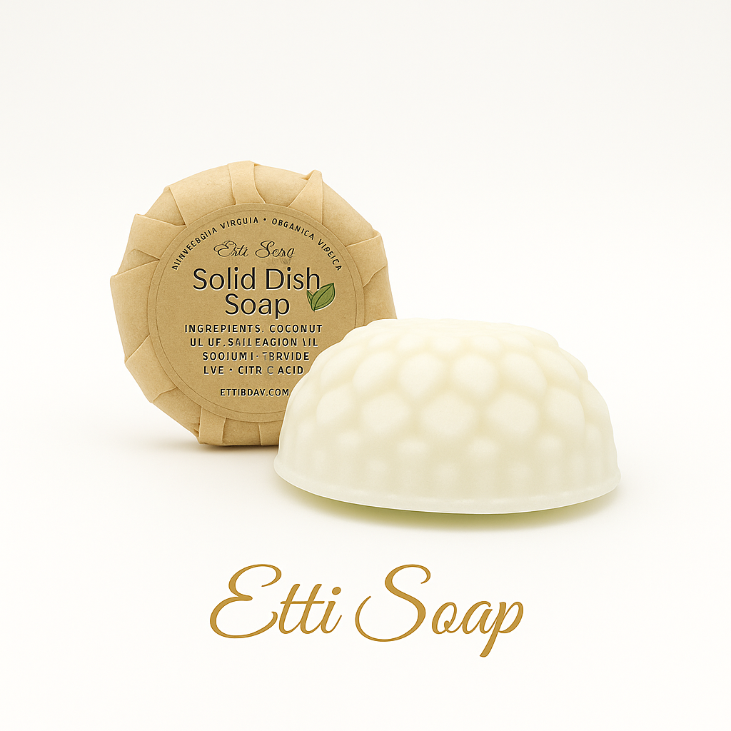 Etti Soap LLC - Wholesale Dish Soap - Eco-Friendly Solid Dish Soap with Bergamot Essential Oil2