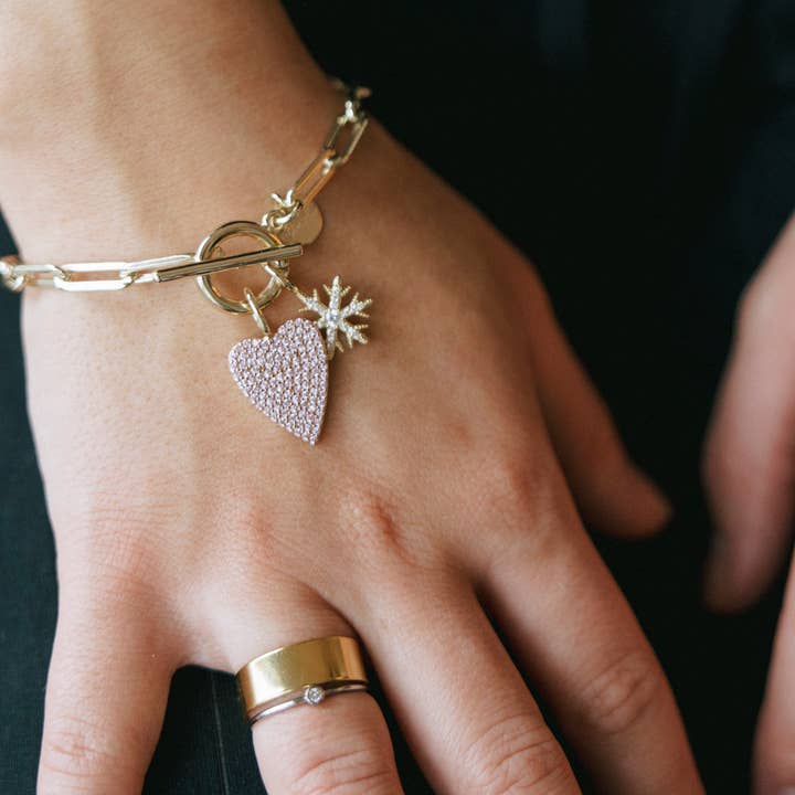 The Sis Kiss - Wholesale Charm/Dangle Bracelet - Keepsake Chain Bracelet | Charm Bracelet Gold & Silver 1