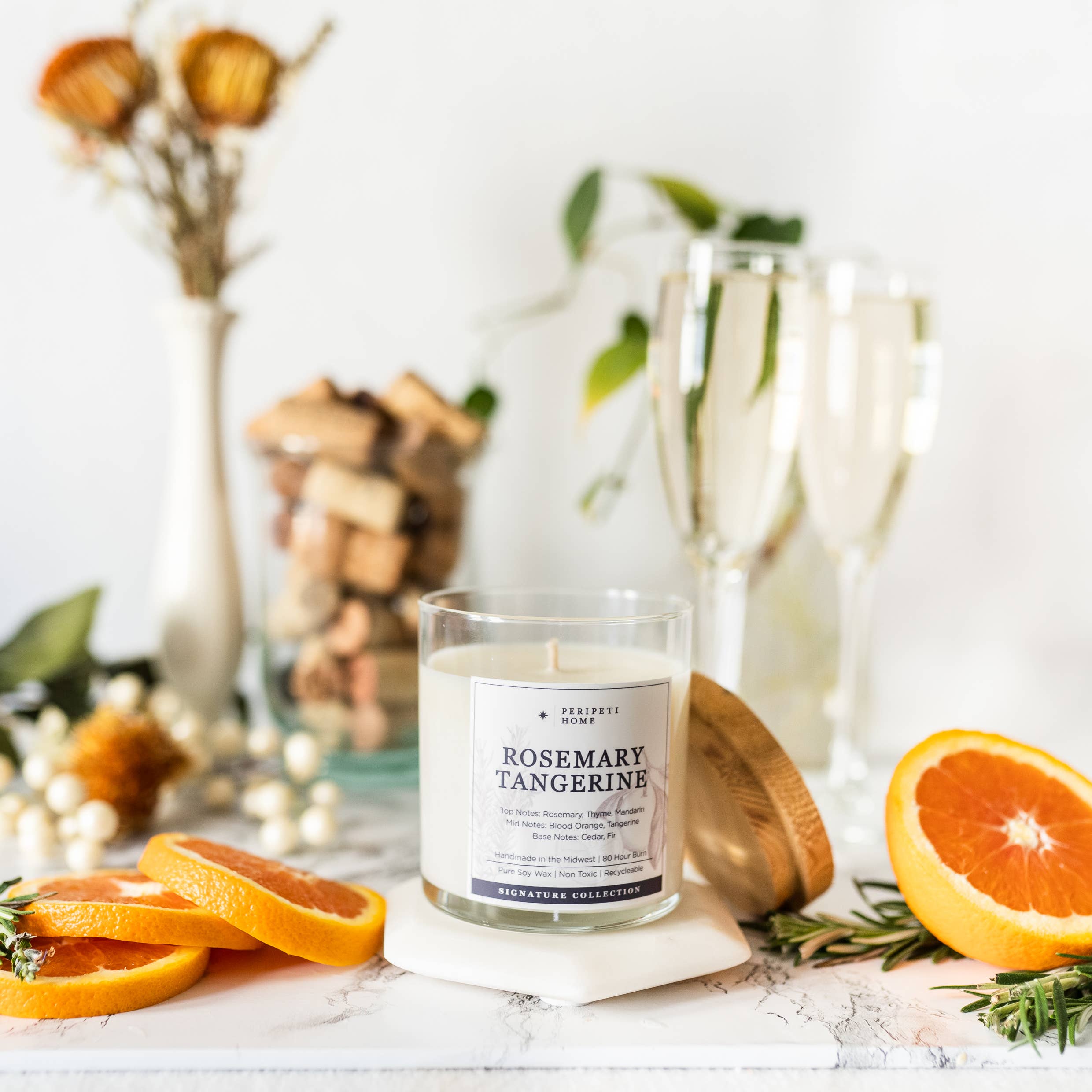 Peripeti Home - Wholesale Jar/Filled Candle - Non-Toxic Soy Candle, Gives Back9