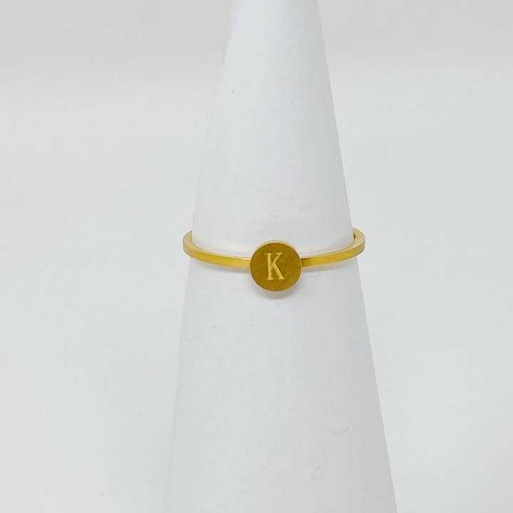 Ellison+Young - Wholesale Band/Stacked Ring - Tiny Initial Ring7