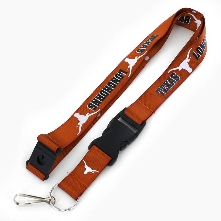 NCAA Texas Longhorns Team Lanyard, Orange for wholesale by Aminco USA