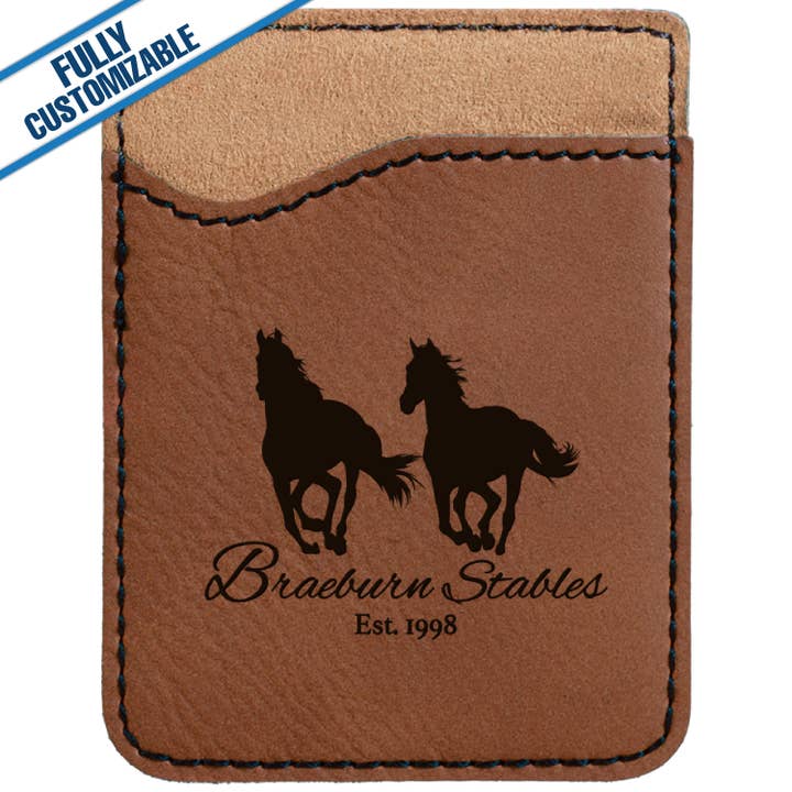 GiftWorksPlus - Wholesale Phone Wallet - Unisex - Leatherette Phone Wallet - Fully Customizable3